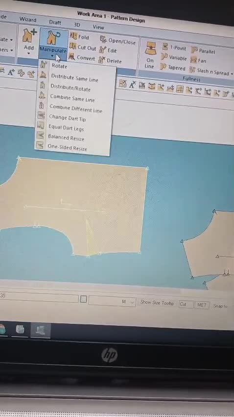 create professional garment patterns using accumark cad