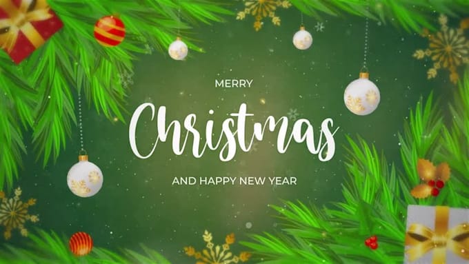 create a christmas photo slideshow video