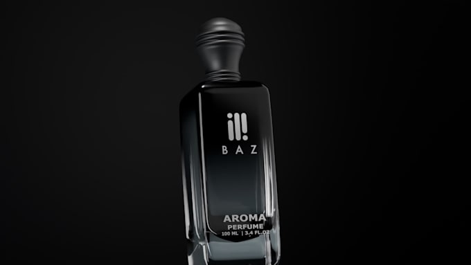 create high quality 3d product animation for perfume brand