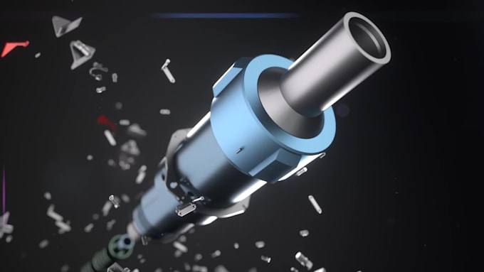 create industrial professional 3d animation for your product
