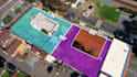 make real estate drone view with motion graphics