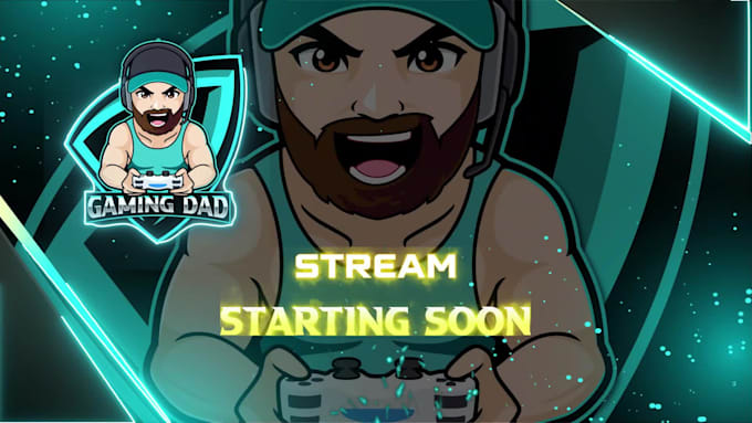 design a custom twitch overlay pack and gaming logo