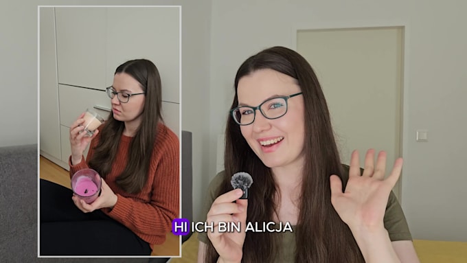 create a german ugc video for instagram, tiktok