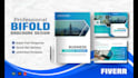 design marketing bifold or trifold brochure ,leaflet, one pager and sales flyer