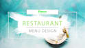 do modern restaurant menu design