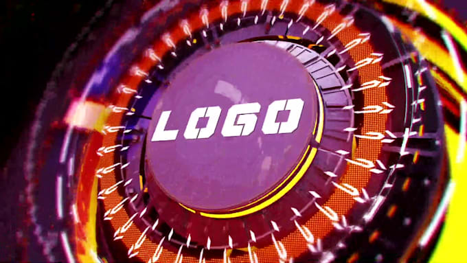 create top futuristic 3d logo animation video intro