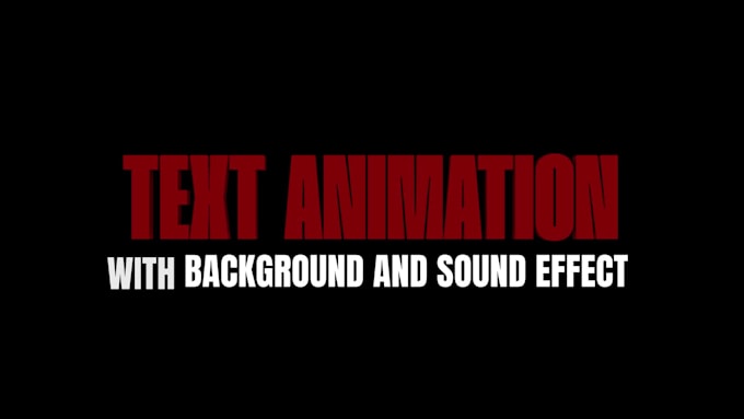 do titles or text animation and lower thirds