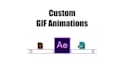 create custom logo gif animations icon animation loading gif animation