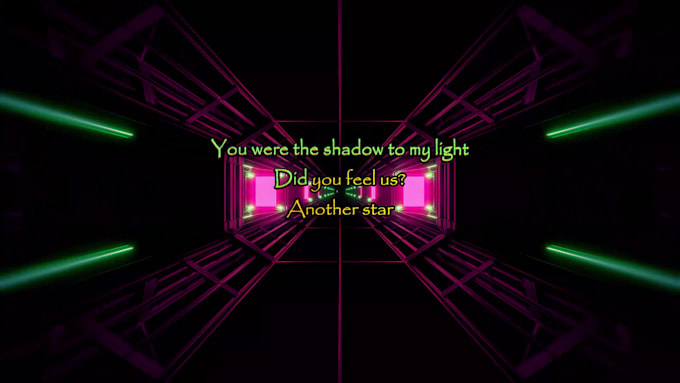 create professional karaoke lyric video for you