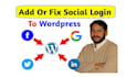 add , fix social login and registration for wordpress
