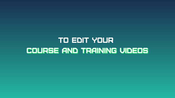 edit your online course and training videos