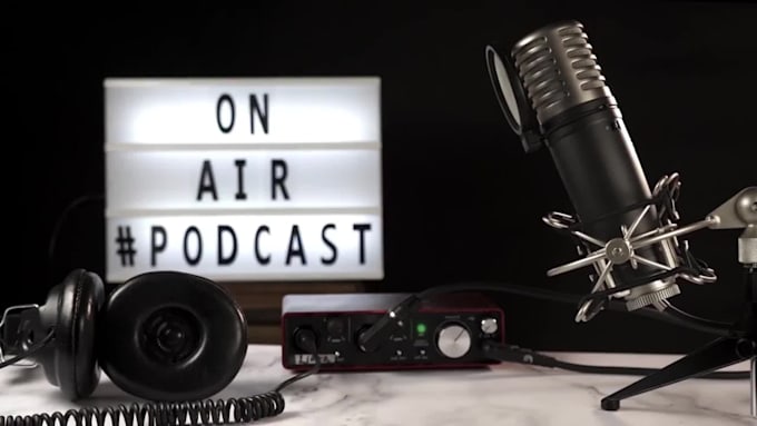 create podcast promo, trailer, intro, or outro video