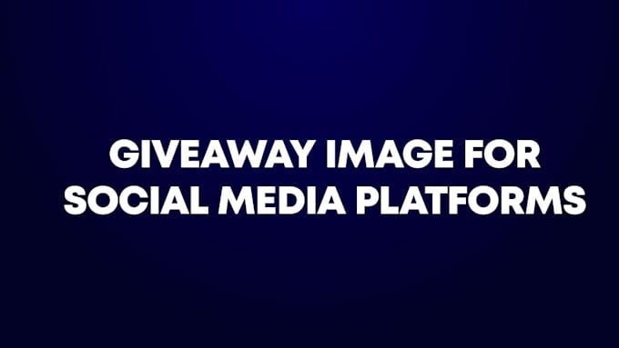 do simple giveaway graphics