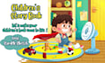 draw colorful children story book illustration and cover