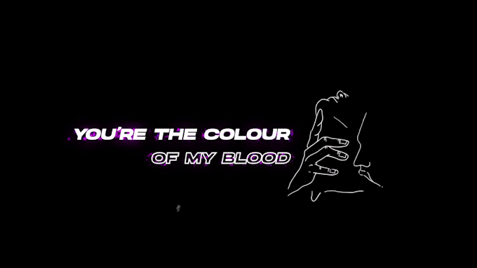 create drawing lyric video