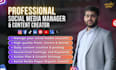 be your professional social media manager and content creator