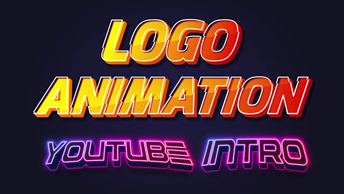 do unique logo animation, youtube intro, outro, opener video