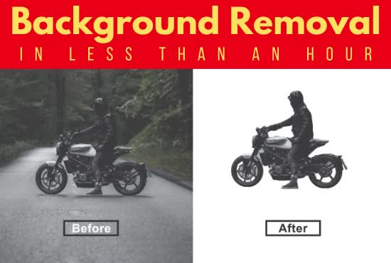 do background removal, cut out objects, and image retouching work in photoshop