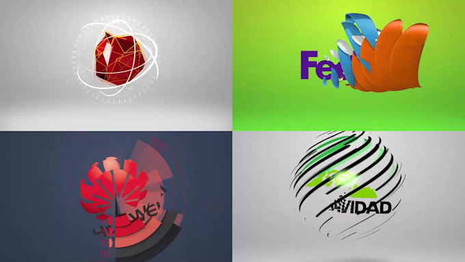 create youtube intro, outro, and logo animation