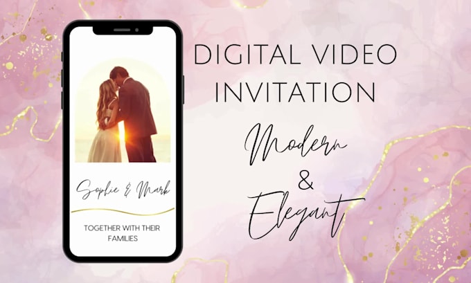 design an animated wedding or party video invitation