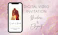 design an animated wedding or party video invitation