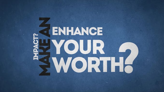do kinetic typography text animation video