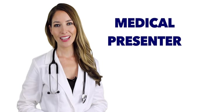 create a professional medical spokesperson video