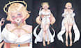 draw custom dakimakura body pillow anime art, oc, waifu, husbando, sfw