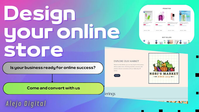 online store shopify store design