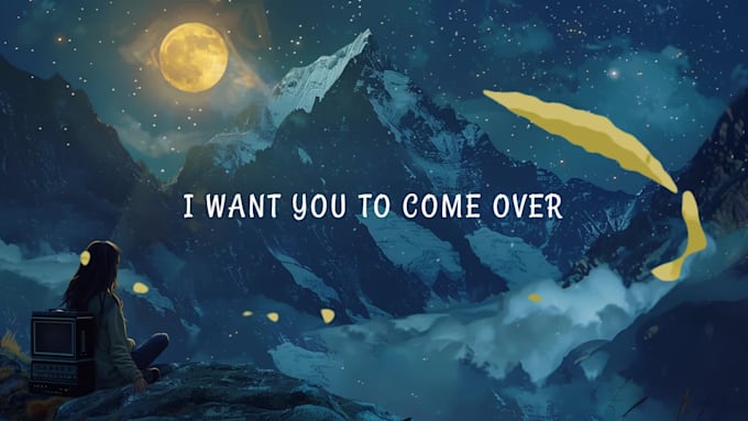 create stunning animated lyric video