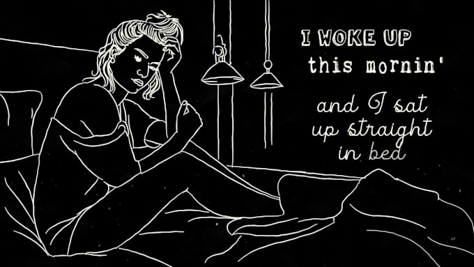 create a real hand drawn lyric video