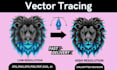 do vector tracing, convert image or logo to vector, png to vector file fastly