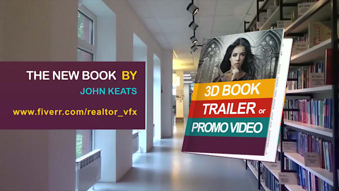 make 3d book promo or trailer video