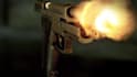 create a gun shot bullet logo video intro