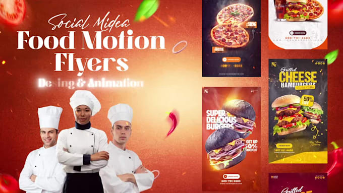 do animated motion flyers for foods