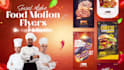 do animated motion flyers for foods