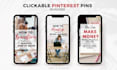 create clickable pinterest pin for your blogs