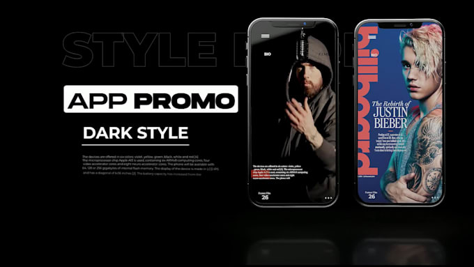 create a modern and professional app promo video or explainer video