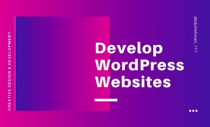 create professional wordpress website design or redesign
