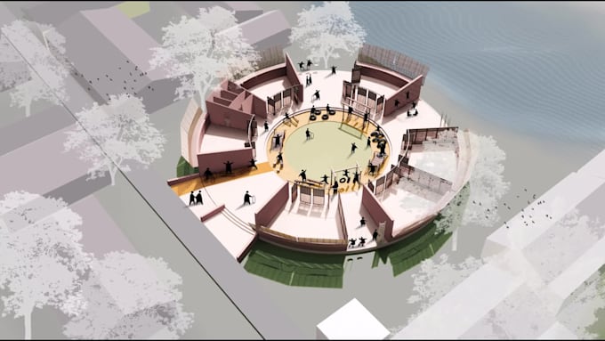 design 3d model with interior and exterior visualization