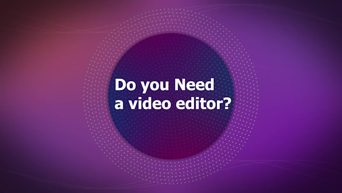 video editing for facebook ads or youtube videos