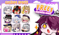 draw custom twitch emotes, kick emotes, discord emoji, badges in 24h delivery