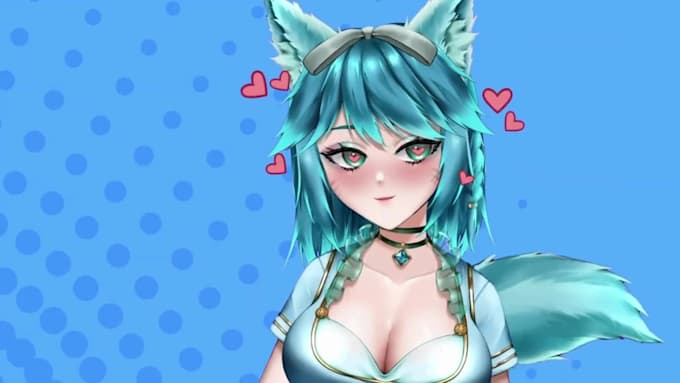 draw and rig anime live2d vtuber model for streaming