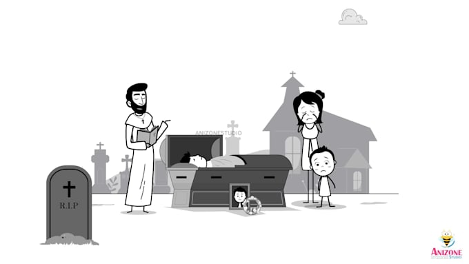 create 2d stick figure style cartoon animation
