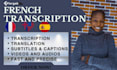 do audio transcription francais audio transcript french transcript video to text