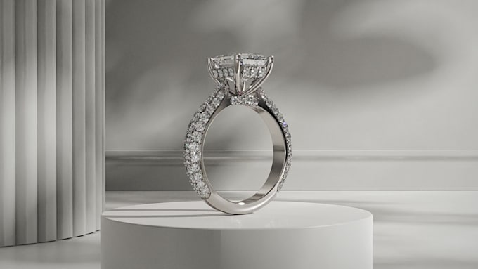 make 3d jewelry design and realistic renderings