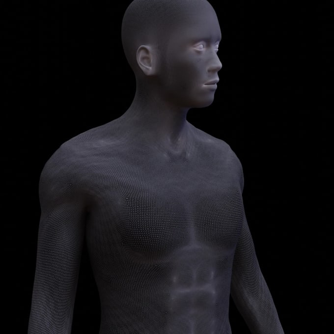 model your face and body in 3d space