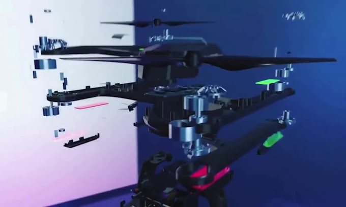 create cinematic 3d gadget and tech product animation for ads