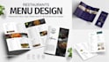 design a premium modern restaurant menu, flyer, or brochure