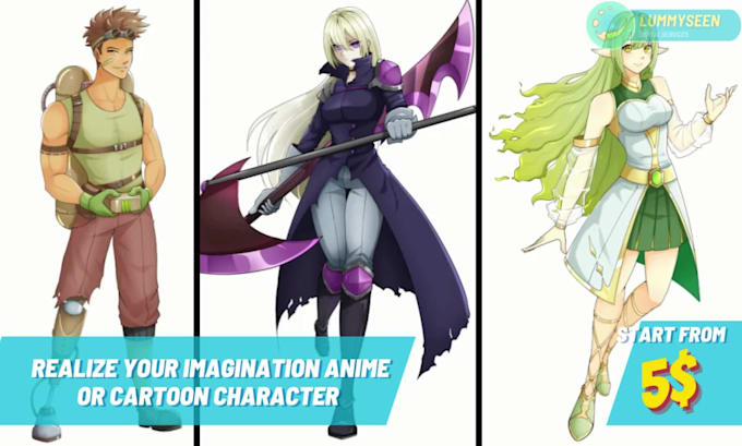 draw anime original characters, or fanart